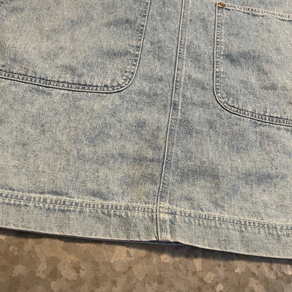 Vintage Disney Winnie the Pooh Tigger Embroidered Overall Dress Large Denim Jean - Picture 5 of 11